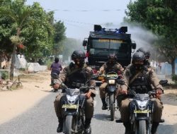 Aksi Batalyon B Pelopor Ciptakan Kondisi Aman dari C3 dan Covid 19 di Kampung Anak Tuha