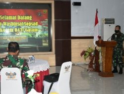 Brigjen TNI Drajad Brima Yoga S.I.P.,M.H Sambut Kunker Waasops Kasad Ke Korem 043/Gatam