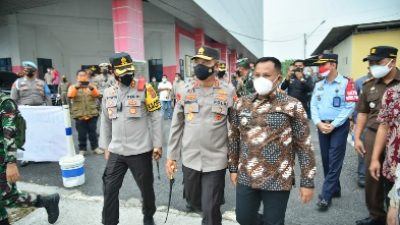 Kapolda Lampung Tinjau Rumah Isolasi Terpusat di Lampung Selatan