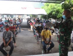 Masyarakat Bandarlampung Antusias Ikuti Vaksinasi Gratis yang Diselenggarakan Kodim 0410/KBL