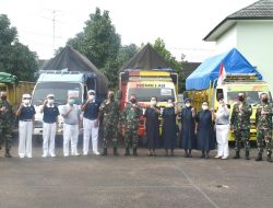 Kolonel Inf Romas Herlandes Hadiri Acara Penyerahan Bantuan dari Yayasan Buddha Tzu Chi Kepada Korem 043/Gatam