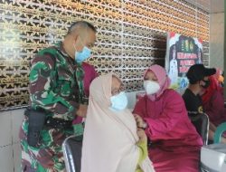Kodim 0410/KBL Bekerjasama Dengan Dinas Kesehatan Menggelar Vaksinasi Covid-19