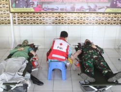 Peringati HUT Korem 043/Gatam Ke-74, Komandan Kodim 0410/KBL Melaksanakan Kegiatan Donor Darah