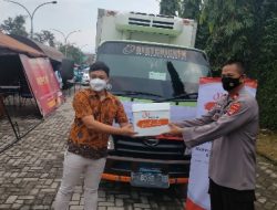 Dapur Umum Gerdu Limas Polda Lampung Terima Bantuan Dari PT. Ciomas Adisatwa RPA Unit Lampung