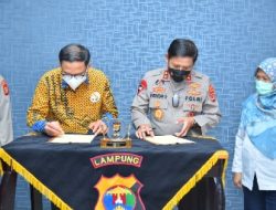 Polda Lampung Menggelar Penandatanganan MoU Dengan Institut Teknologi Sumatera (ITERA)