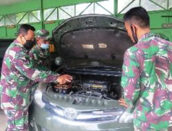 Tim Asnik Denpal II/3 Bandarlampung Cek Ranmor Dinas Korem 043/Gatam