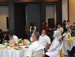 Kasrem 043/Gatam Hadiri Virtual Meeting MUSRENBANG PRPJM Provinsi Lampung Tahun 2019-2024.