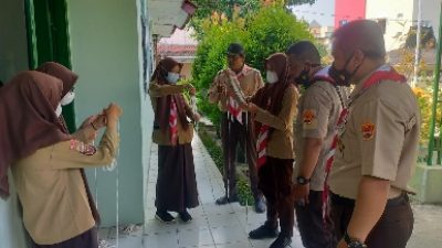 Babinsa Koramil 06 Kedaton Berikan Materi Pada Kegiatan Pramuka Saka Wira Kartika