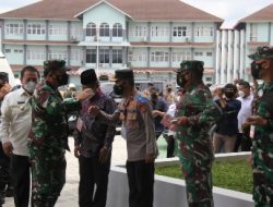Kapolda Lampung Dampingi Panglima TNI dan Kabaharkam Tinjau Vaksinasi Merdeka Serentak di UIN Raden Intan