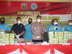 Selama 9 Bulan, Polda Lampung Ungkap Ratusan Kilogram Narkotika