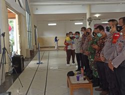 Mayor Inf Anang Nugroho Bersama Perwira Jajaran Polda Lampung Ikuti Kegiatan Pengarahan Panglima TNI
