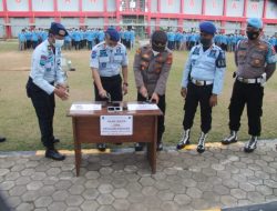 Warga Binaan Rutan Bandarlampung Melaksanakan Ikrar Komitmen Zero Halinar