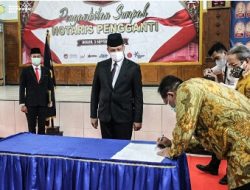 Kakanwil Sudjonggo Ambil Sumpah dan Lantik Notaris Pengganti di Kota Bogor