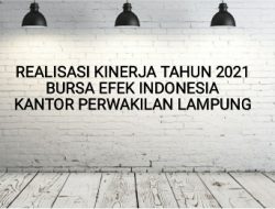 Di Tengah Pandemi Covid-19, Investor Pasar Modal di BEI Provinsi Lampung Naik 100 Persen