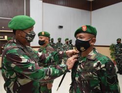 Danrem 043/Gatam Pimpin Acara Laporan Korps Kenaikan Pangkat Perwira dan Pelantikan Kenaikan Pangkat Bintara/Tamtama Periode 1 Oktober 2021