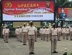 Sebanyak 86 Personil PNS Polri Polda Lampung Naik Pangkat