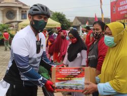 Dalam rangka HUT TNI ke-76, Komandan Kodim 0410/KBL Mengikuti Gowes dan Bhati Sosial Korem 043/Gatam