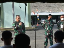 Kasrem 043/Gatam Beri Arahan kepada Peserta Calon Tamtam PK TNI AD Gelombang II TA. 2021 Sub Panda Lampung