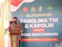 Silahturahmi Dengan PCNU Banyuwangi, Kapolri Ajak Perkuat Penanganan Covid-19