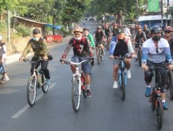 Melalui Gowes Dandim 0410/KBL Harapkan Ormas KBT Semakin Kompak dan Solid