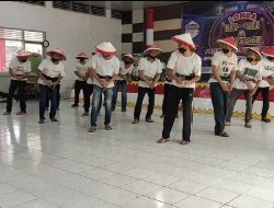 Warga Binaan Antusias Ikuti Lomba Yel-yel Yang Diselenggarakan Lapas Kelas 1 Bandarlampung