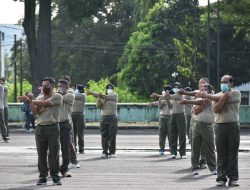 Kasrem 043/Gatam Ajak Jaga Kesehatan Dengan Berolahraga