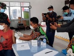 Ratusan WBP Lapas Kelas I Bandarlampung Divaksin Covid Kerjasama Dengan Kodim 0410/KBL