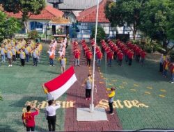 Hari Kesadaran Nasional, WBP Lapas Kelas I Bandar Lampung Menggelar Upacara Kenaikan Bendera