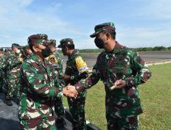 Danrem 043/Gatam.Sambut Wakil Kepala Staf TNI AD (Wakasad) Letjen TNI Bakti Agus Fadjari,S.I.P.,M.Si.