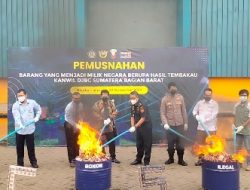 Bea Cukai Memusnahkan 12,3 Juta Batang Rokok Ilegal Hasil Penindakan Selama 2021