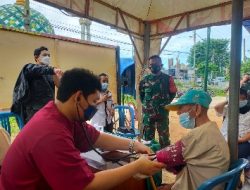 Dukung Percepatan Vaksinasi, Koramil 410-06/Kedaton Gelar Vaksinasi Covid 19 Untuk Warga Wilayah Binaan
