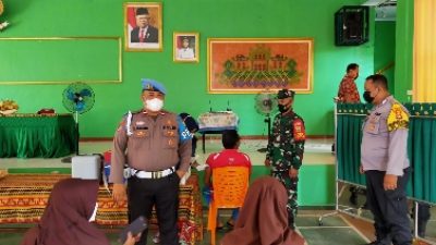 Bersinergi, Koramil 410-02/TBS dan Polsek Kemiling Kembali Gelar Vaksinasi Covid 19 Untuk Pelajar SMA