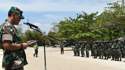 Kasiops Kasrem 043/Gatam Kolonel Inf. Slamet Winarto, S.E, Tutup Latihan Penanggulangan Bencana Alam