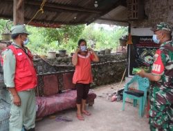 Pandemi Covid 19, Kepedulian Koramil Jajaran Kodim 0410/KBL Terus Dilakukan Untuk Warga Wilayah Binaan