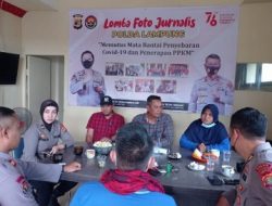 Jurnalis Polda Lampung Terima Kunjungan Calon Ketua PWI H.Nizwar