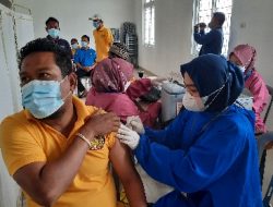 Telah Mencapai 80 Persen Vaksin Covid-19, Rutan Kelas I Bandarlampung Gelar Vaksinasi Gelombang ke-4 Bagi WBP