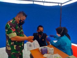 Guna Capai Herd Immunity, Koramil Kedaton Bersama Indogrosir Gelar Vaksinasi Untuk Masyarakat