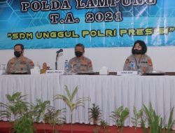 Wakapolda Lampung Buka Rakorbin SDM dan PNS Polri Polda Lampung TA. 2021