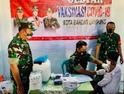 Dukung Percepatan Vaksinasi, Koramil 410-04/TKT Gelar Vaksinasi di Wilayah Binaan