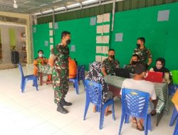 Koramil 410-06/Kedaton Gelar Vaksinasi Covid 19 Untuk Warga Kelurahan Sepang Jaya