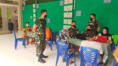 Koramil 410-06/Kedaton Gelar Vaksinasi Covid 19 Untuk Warga Kelurahan Sepang Jaya