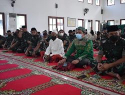 Korem 043/Gatam Gelar Do’a Bersama Peringati Hari Juang TNI AD Tahun 2021 Dan HUT Kodam II/Swj ke 76