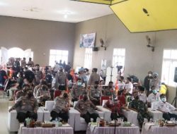 Pantau Vaksinasi Covid-19 di Lamtim, Wakapolda Minta Semua Pihak Bersinergi