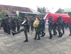Danramil Mayor Sutoto Pimpin Apel Persada Pemakaman Kopka Purn Endang Susanto