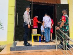 Personel Kodim 0410/KBL dan Kepolisian Melaksanakan Pengamanan di Sejumlah Gereja