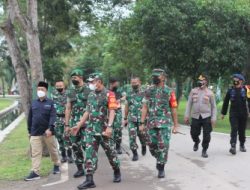 Dandim 0410/KBL Dampingi Pangdam II/Swj Tinjau Lokasi Muktamar NU Ke-34 di UIN Lampung