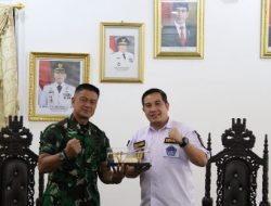 Silahturahmi Danbrigif 4 Marinir/BS ke Bupati Pesawaran