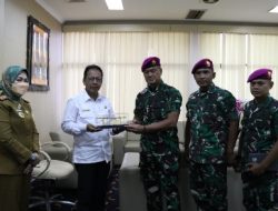 Silahturahmi Danbrigif 4 Marinir/BS ke Ketua DPRD Provinsi Lampung
