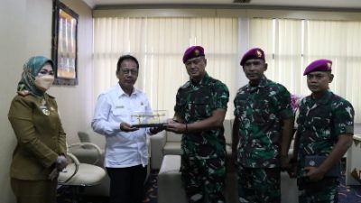 Silahturahmi Danbrigif 4 Marinir/BS ke Ketua DPRD Provinsi Lampung