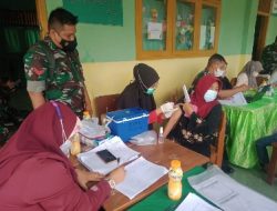 Koramil 410-06/Kedaton Gelar Vaksinasi Bagi Pelajar di SD Mis Al–Khairiyah